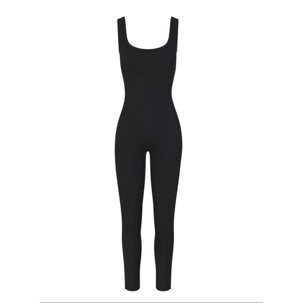 Skims Soft Lounge Cotton Rib Tank Catsuit